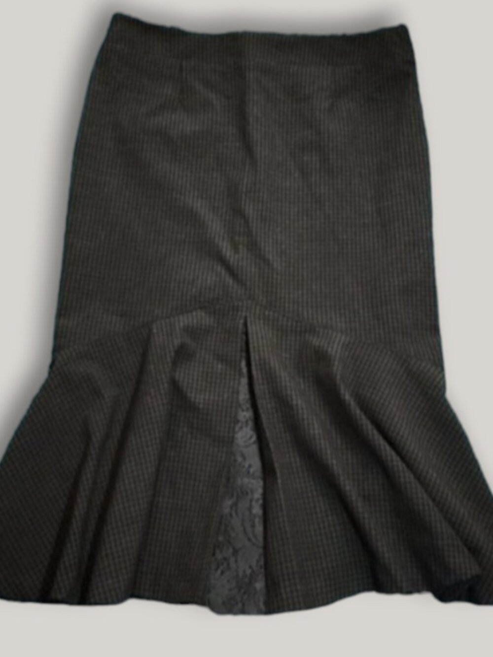 Le Château  "Librarian Chic" Plaid Fall Bell Skirt